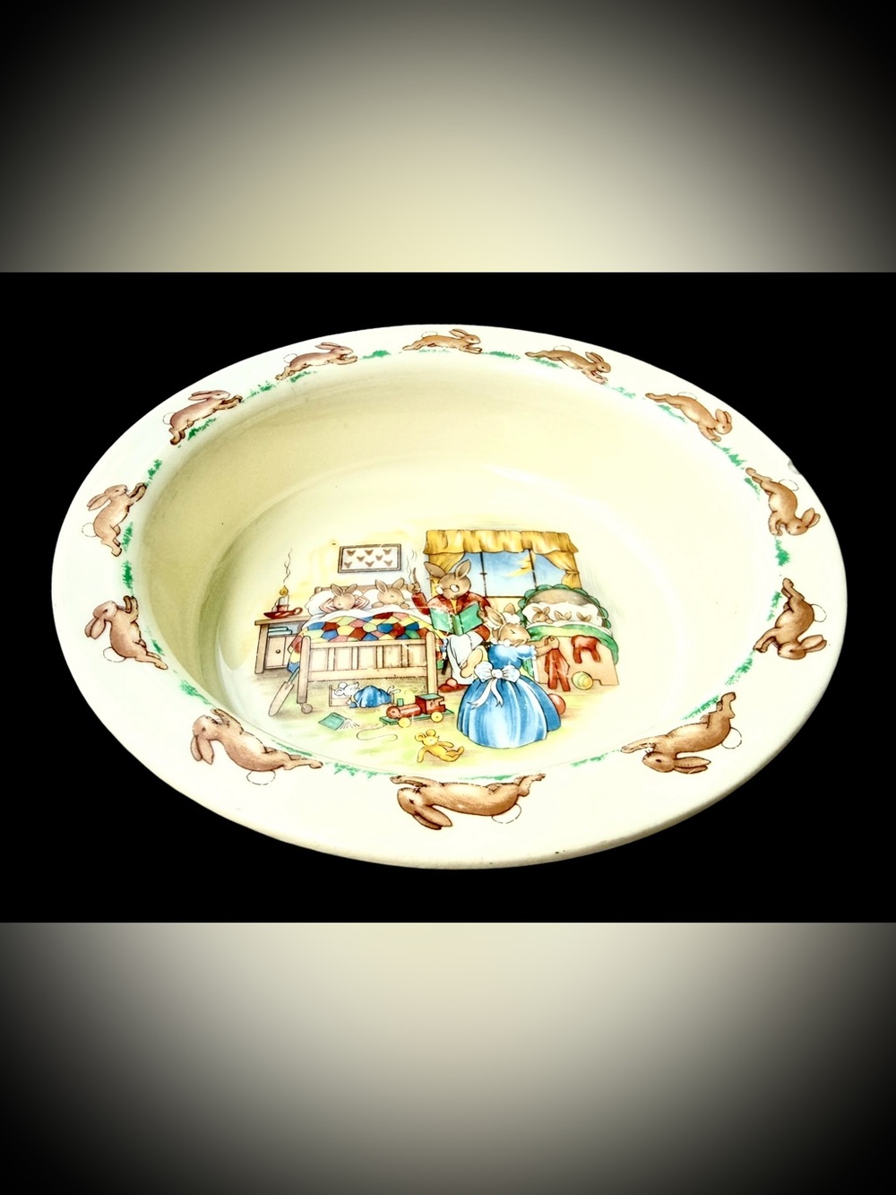 Royal Doulton Bunnykins Golden Jubilee Celebration Child Bowl England 6.25”D